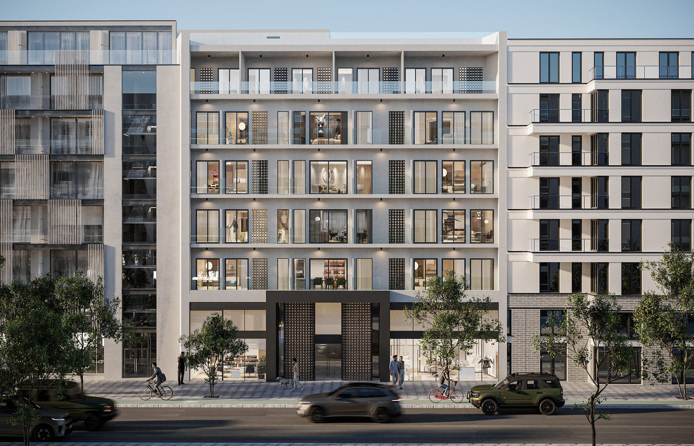 Facade, street level