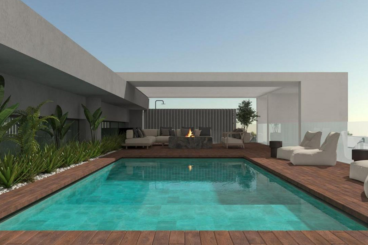 Rooftop pool