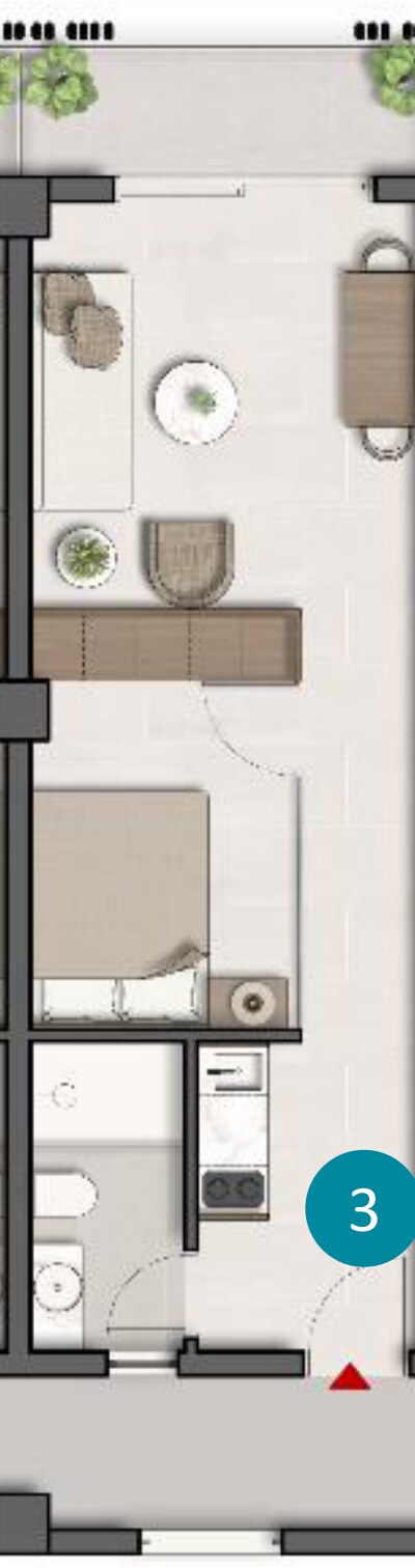 One-bedroom plan