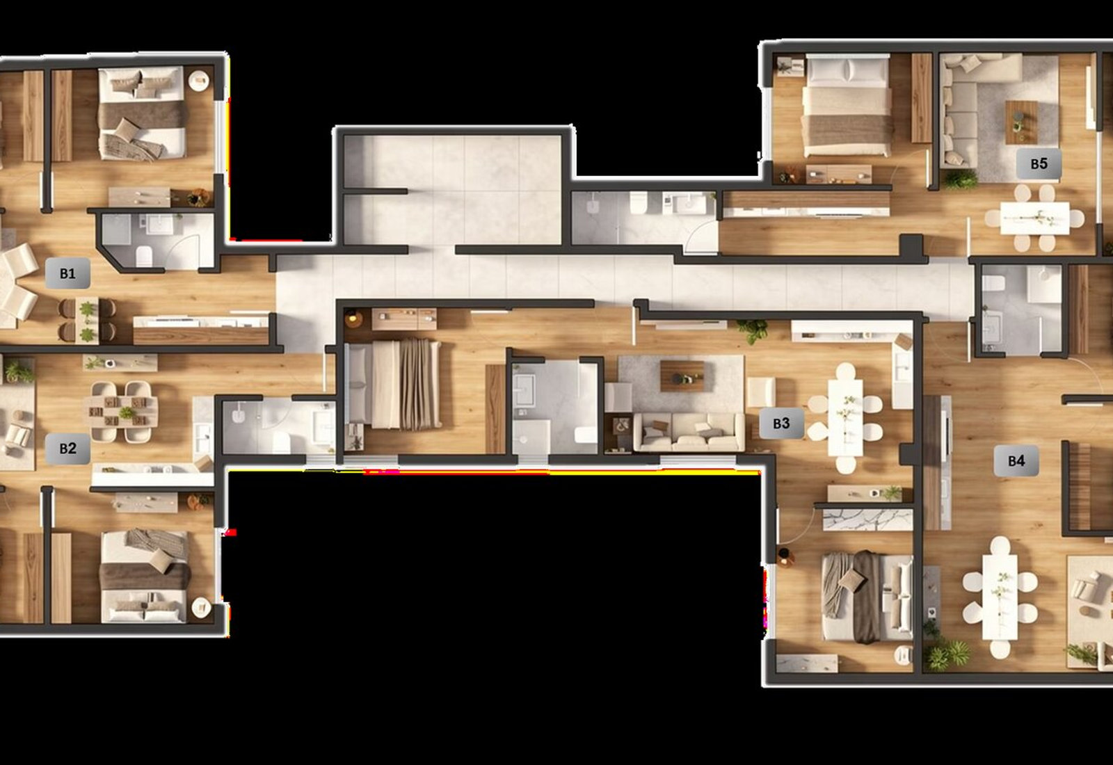 Second floor plate